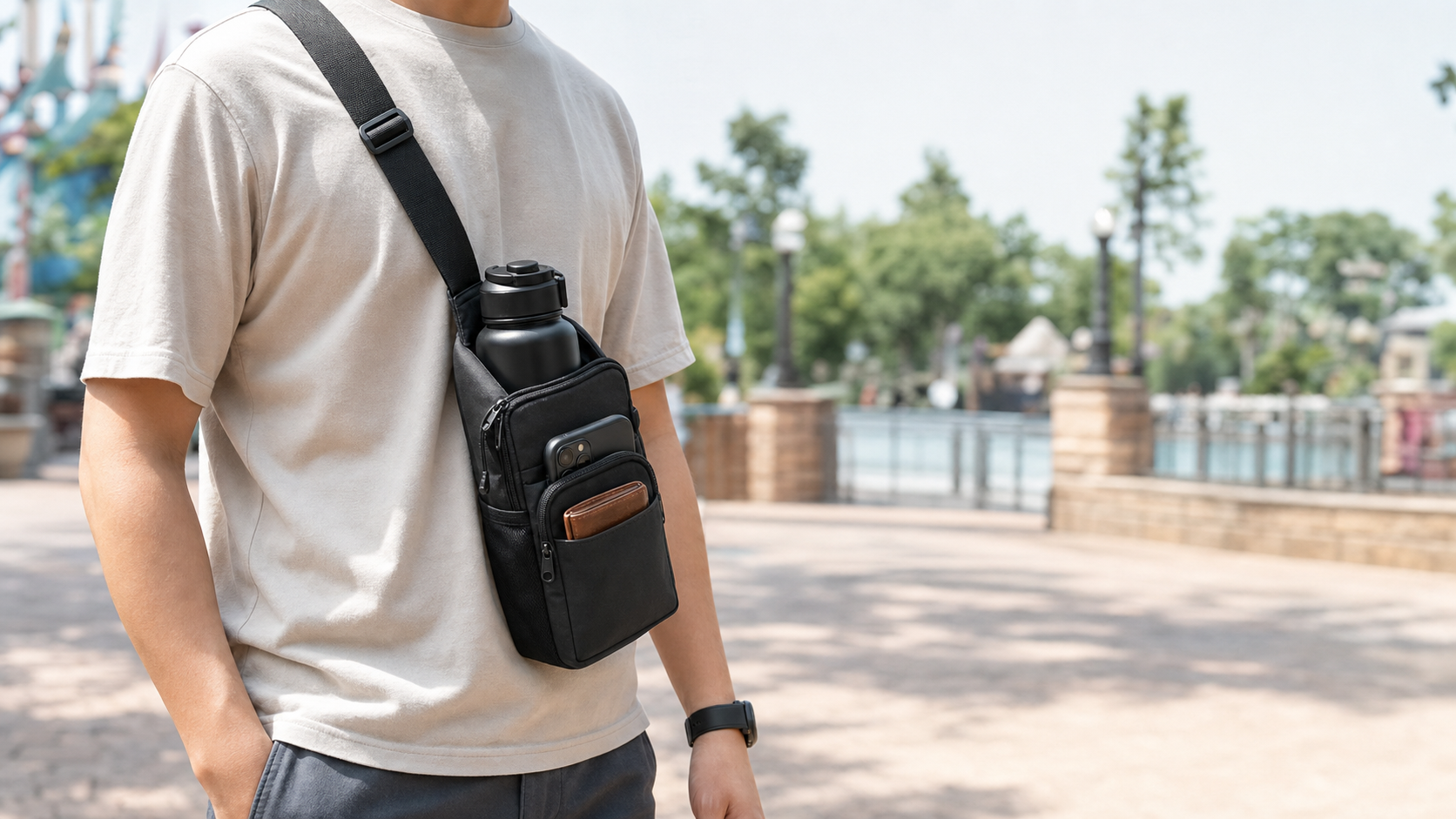 BottlePort Water Sling lifestyle image