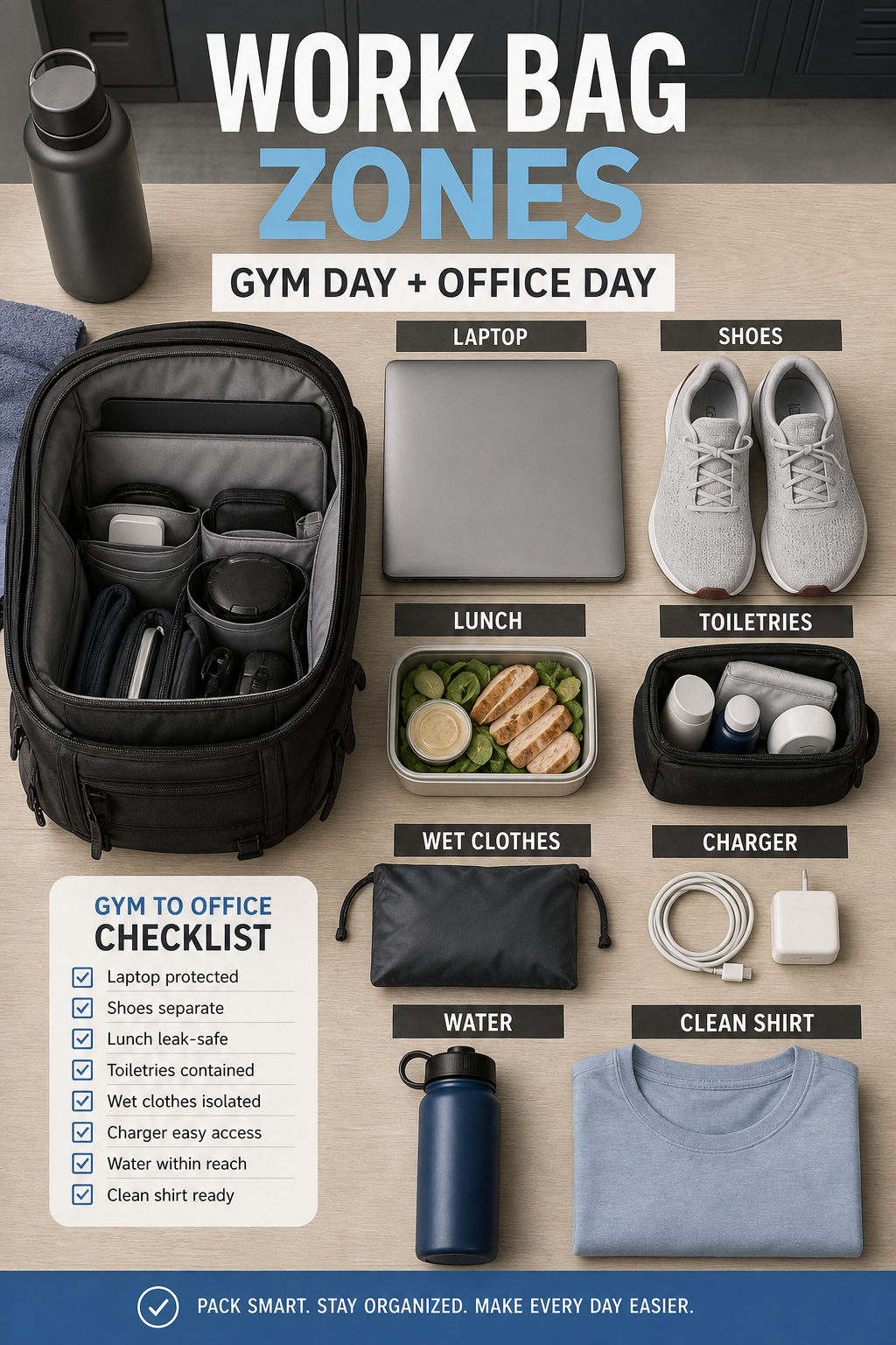 PackRail Backpack Organizer