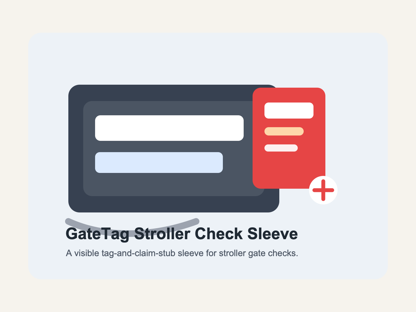 GateTag Stroller Check Sleeve
