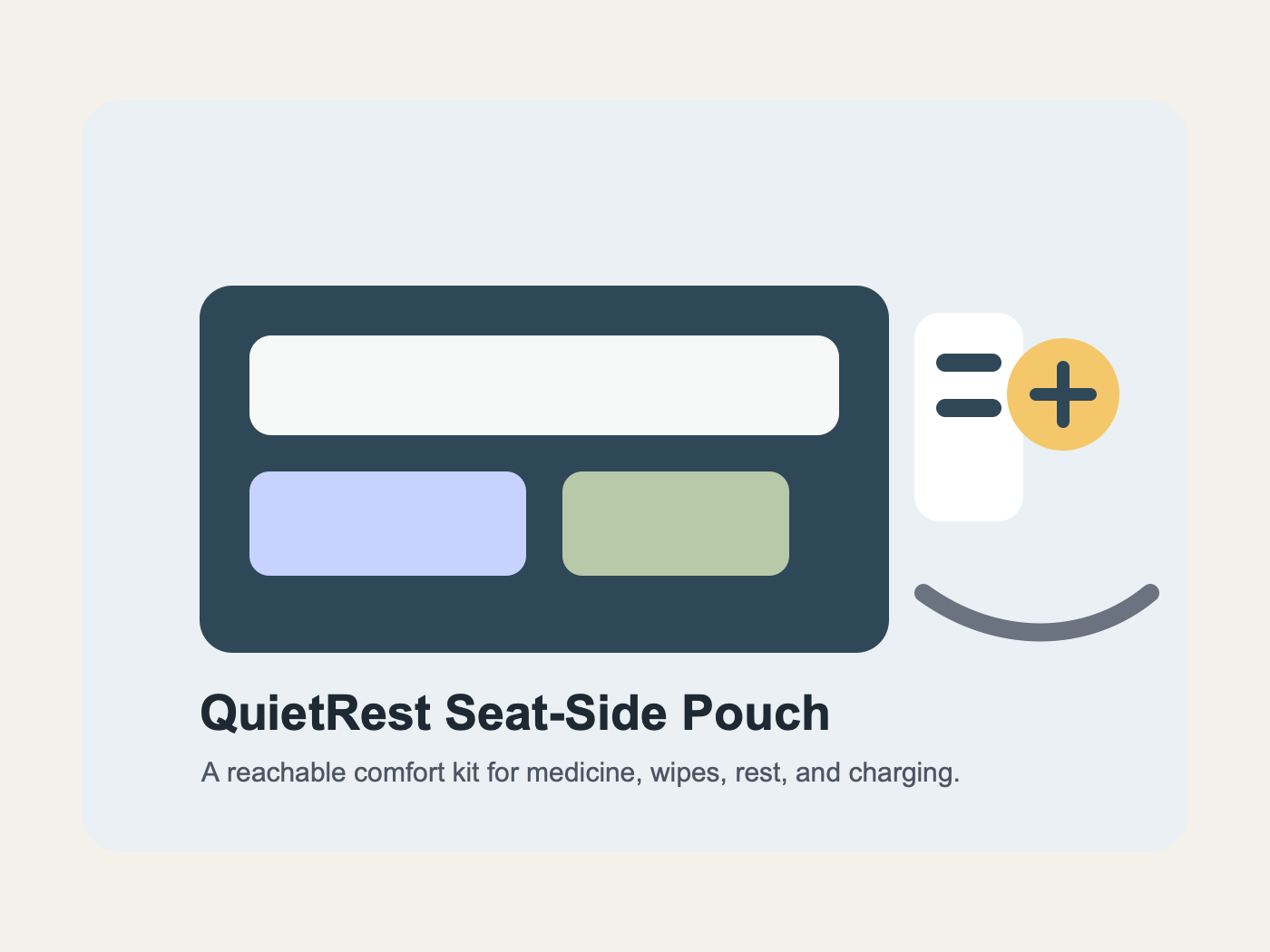 QuietRest Seat-Side Pouch