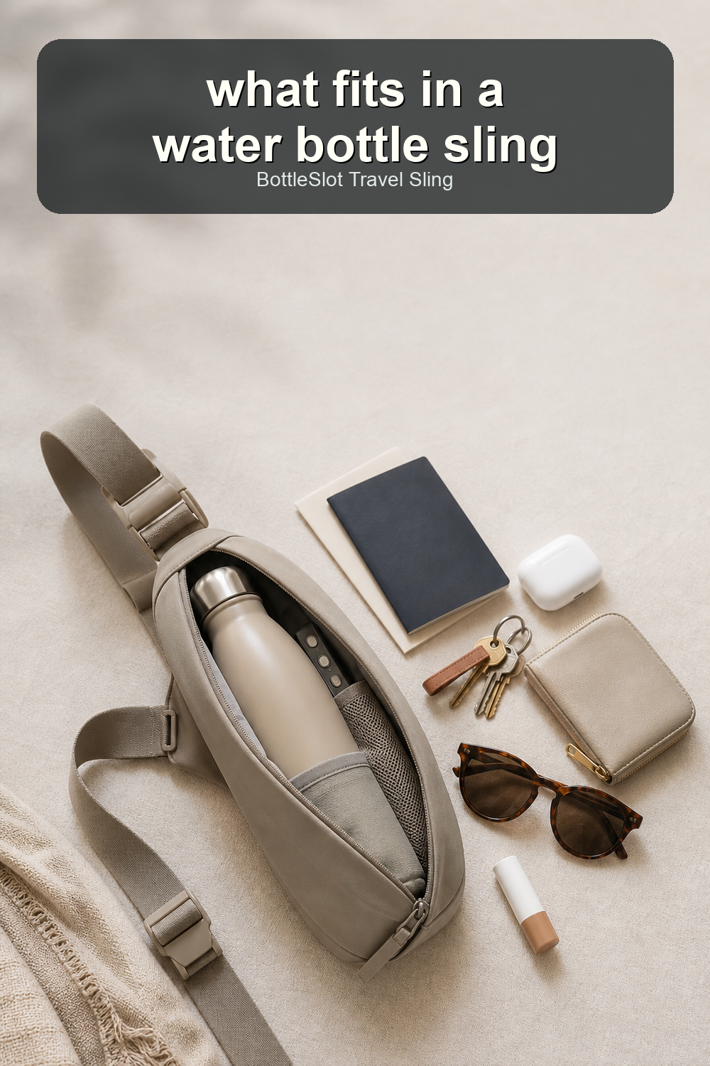 BottleSlot Travel Sling
