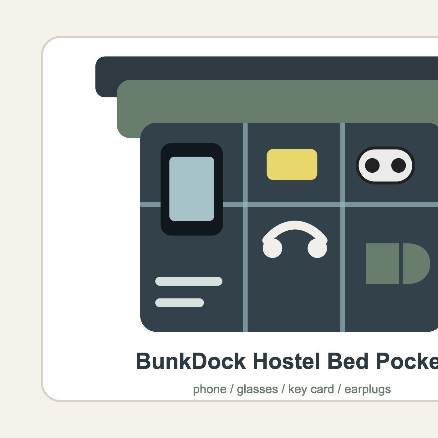 BunkDock Hostel Bed Pocket product image