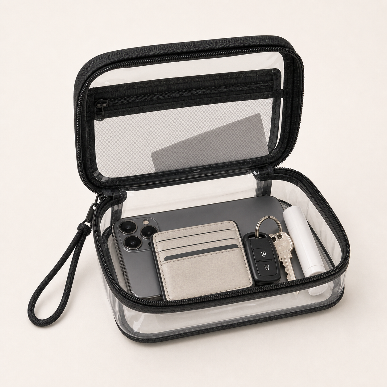 ClearGate Stadium Pouch interior organization studio product photo