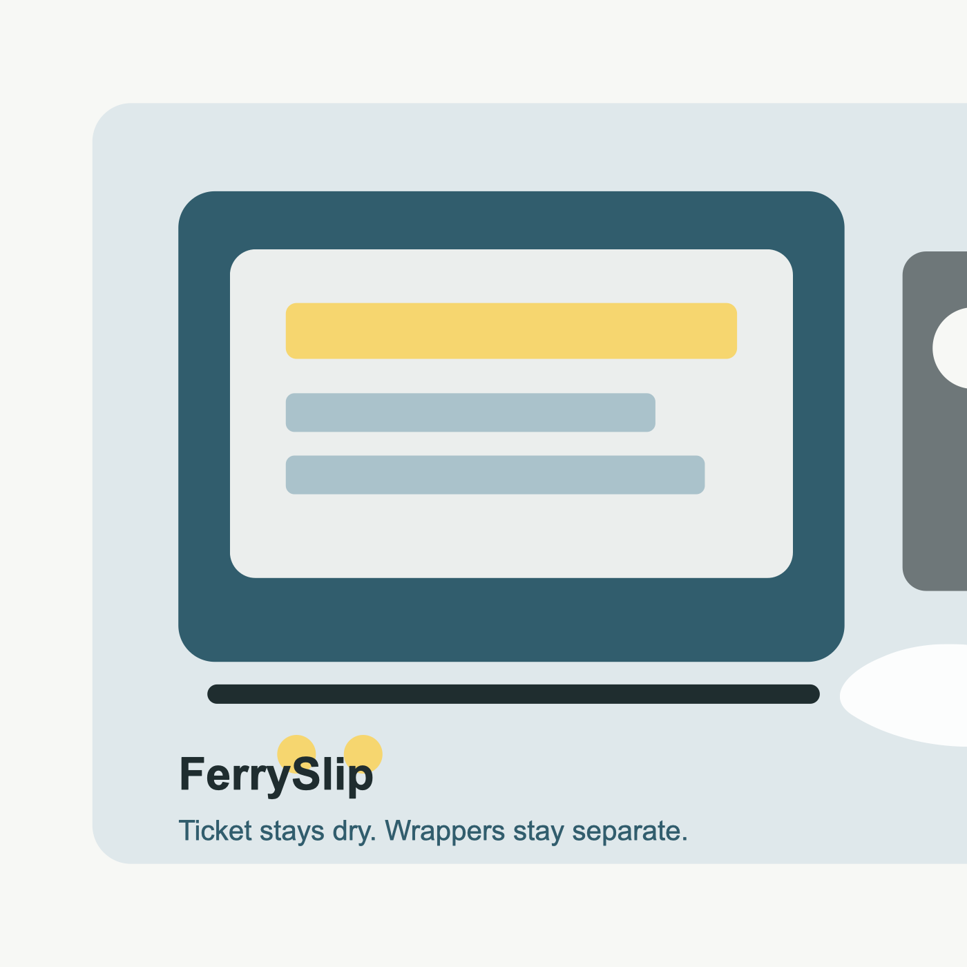 FerrySlip Ticket Dry Pouch product image