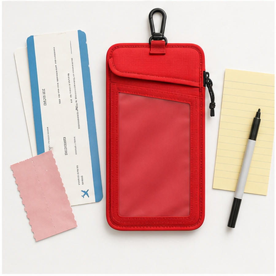 GateTag Stroller Check Sleeve top open layout studio product photo
