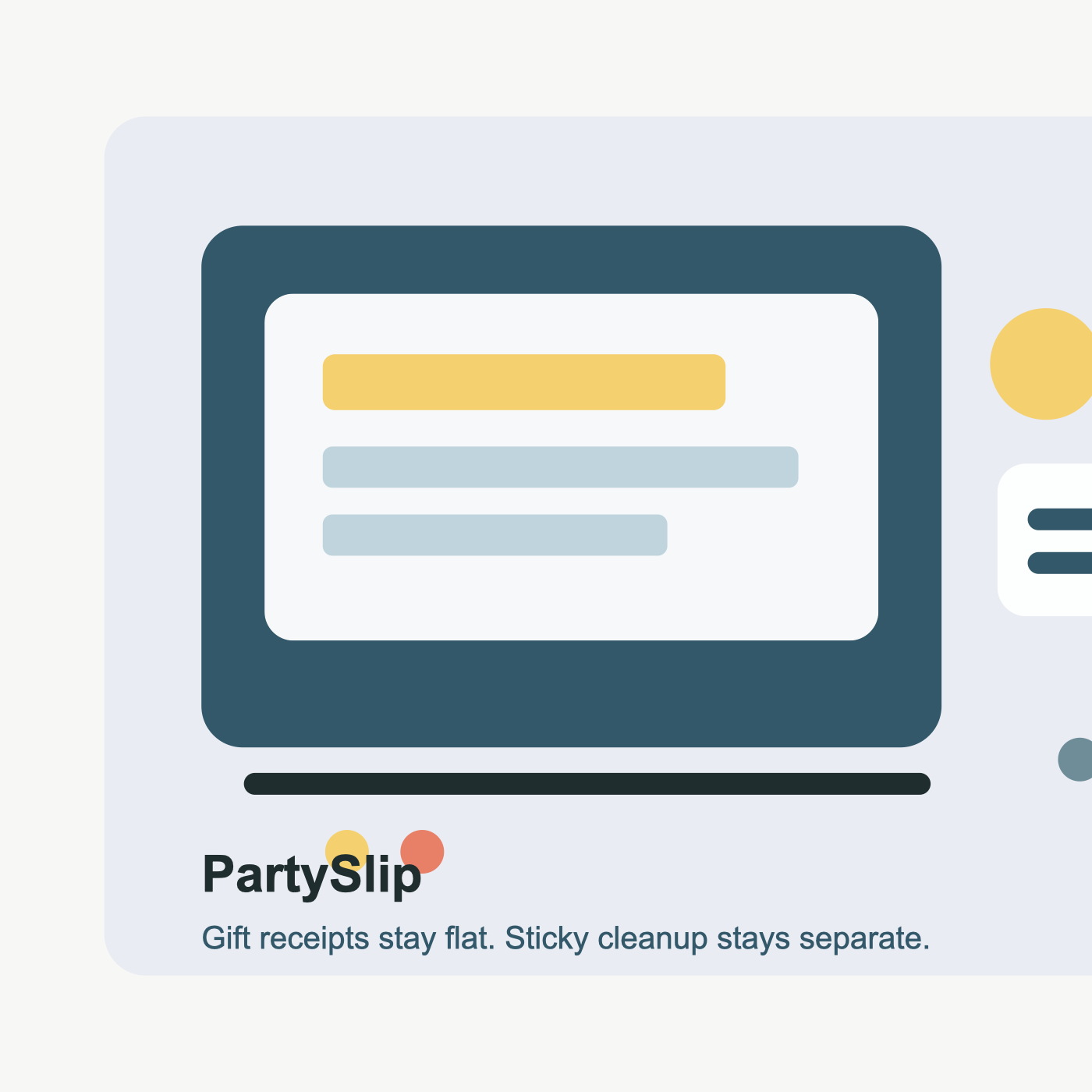 PartySlip Family Receipt Pouch product image