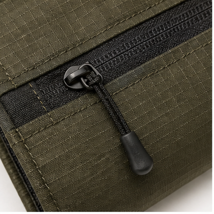 PicnicRail Outdoor Caddy material and zipper close-up product photo