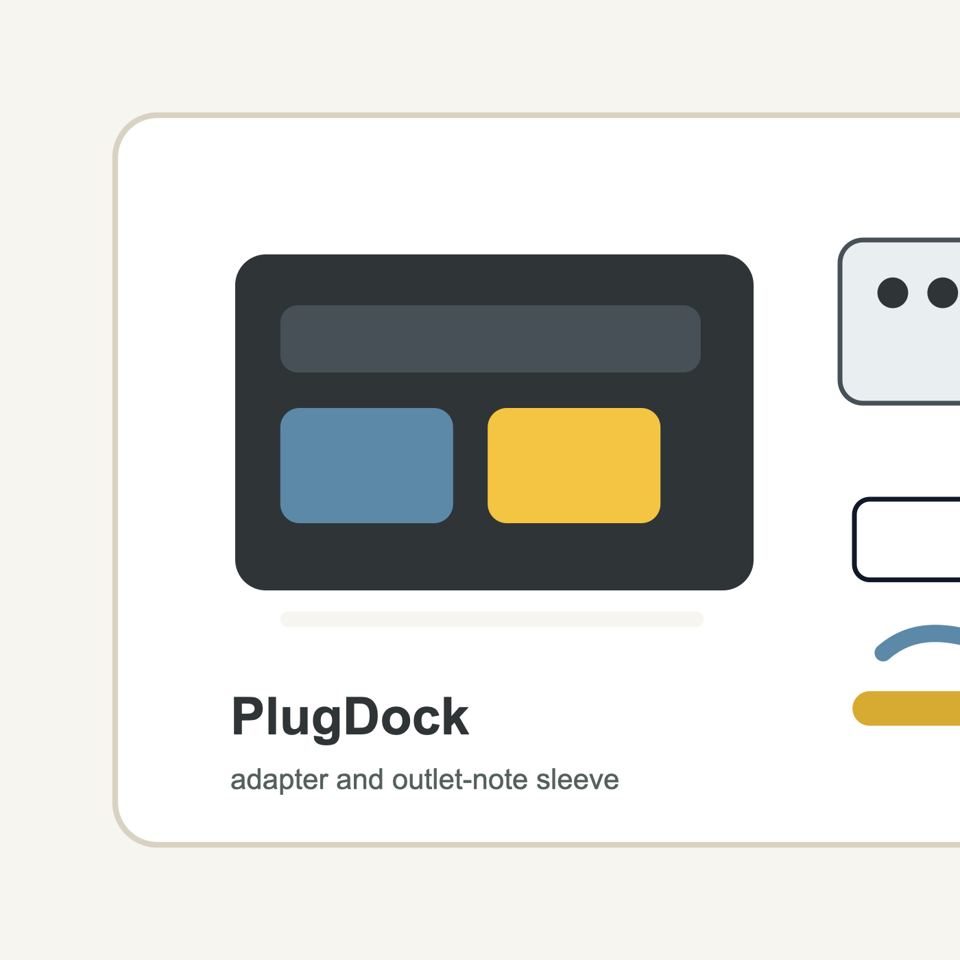 PlugDock Travel Adapter Sleeve