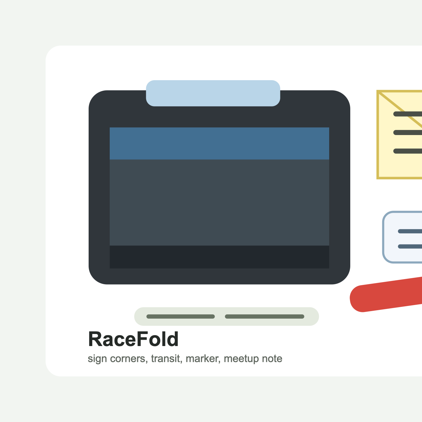 RaceFold Spectator Sign Sleeve product image