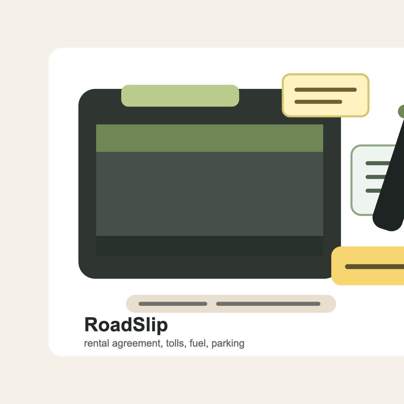 RoadSlip Rental Car Receipt Pouch product image