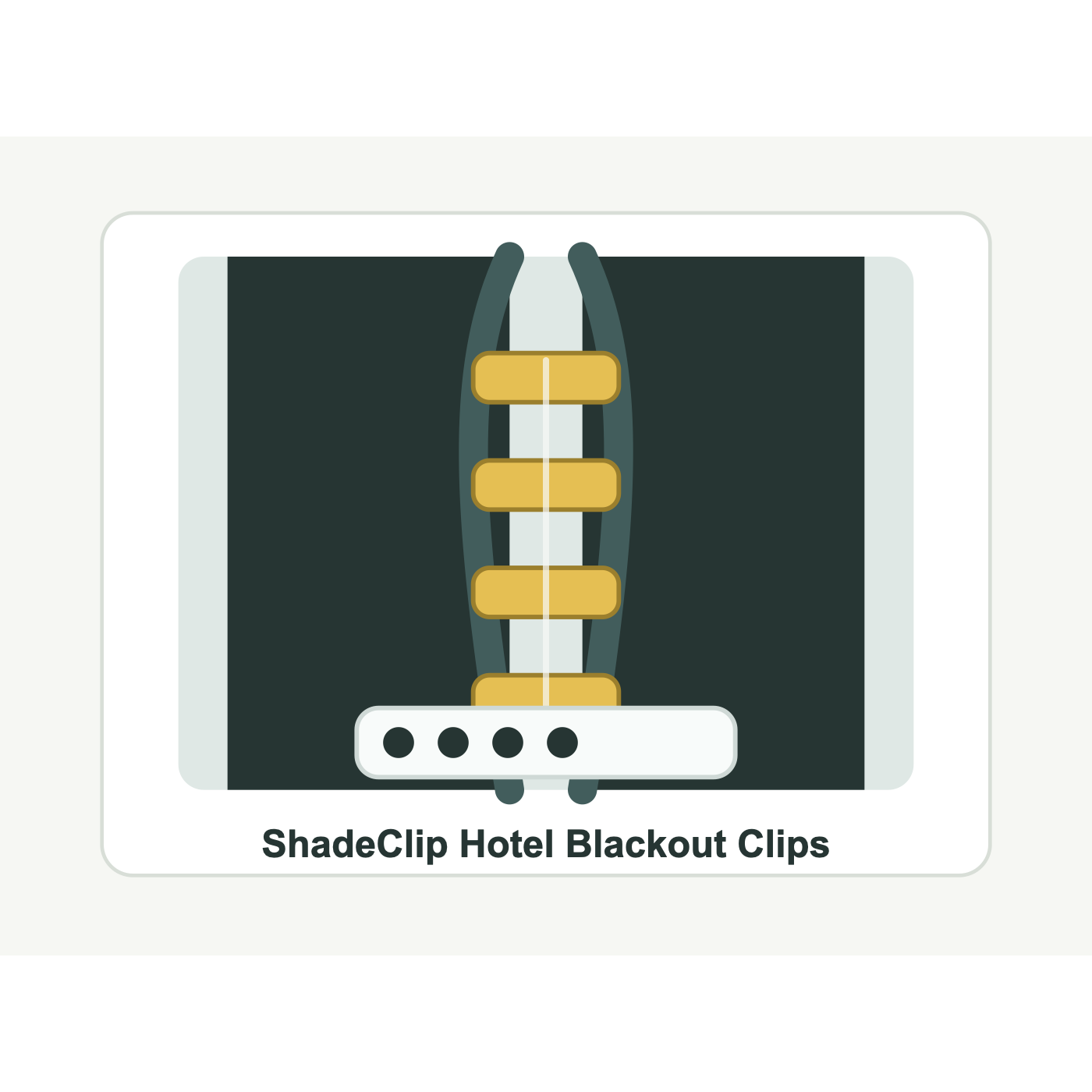 ShadeClip Hotel Blackout Clips product image