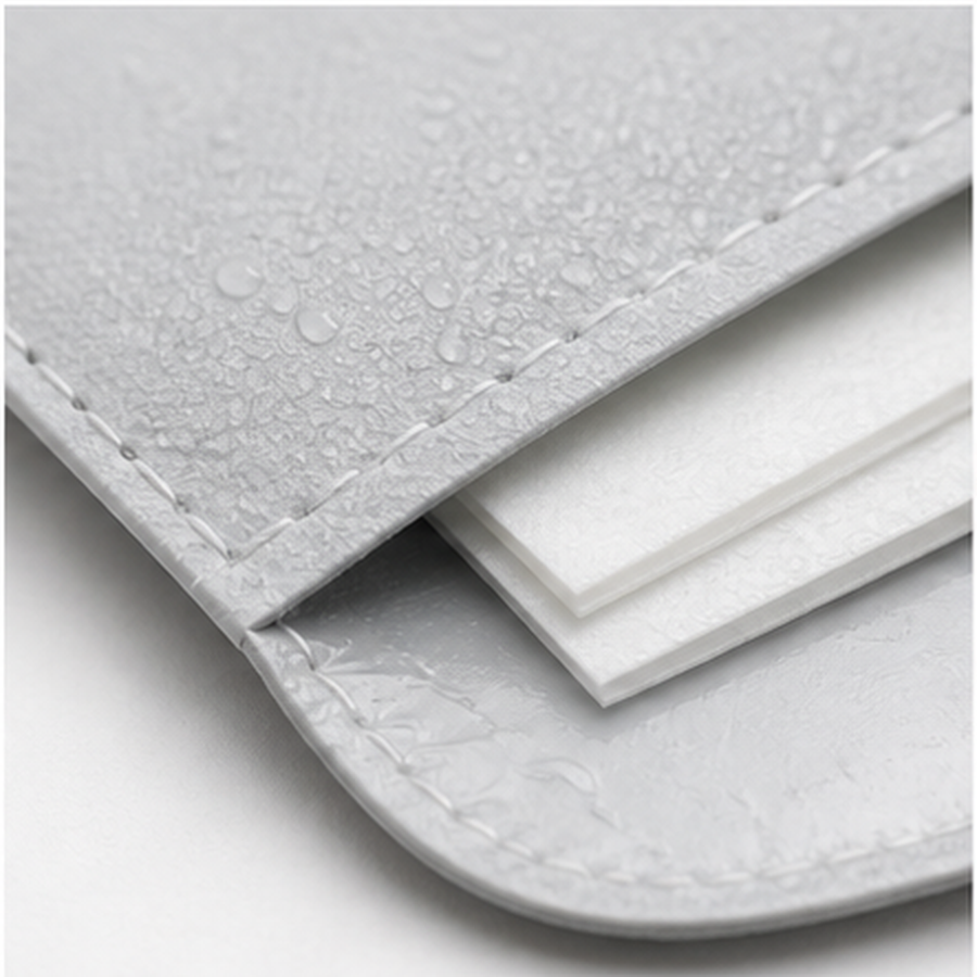 SheetPack Laundry Sleeve material and zipper close-up product photo