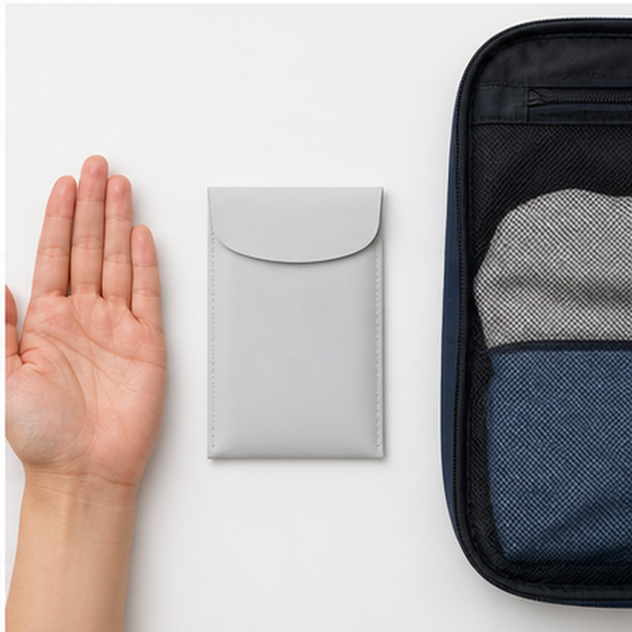 SheetPack Laundry Sleeve scale detail studio product photo