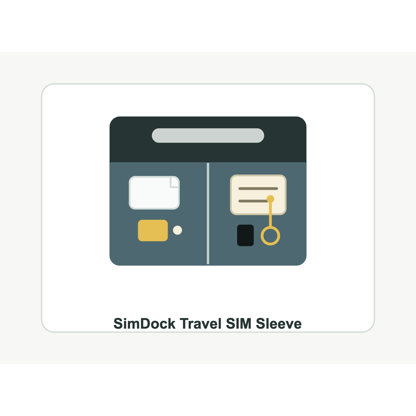 SimDock Travel SIM Sleeve product image
