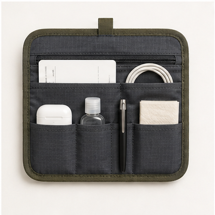 TableRail Train Table Pouch interior organization studio product photo