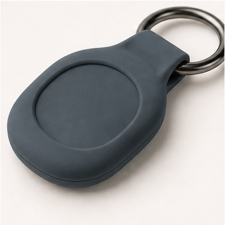 TrackLoop Luggage Tag Holders material and zipper close-up product photo