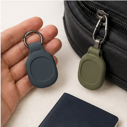 TrackLoop Luggage Tag Holders scale detail studio product photo
