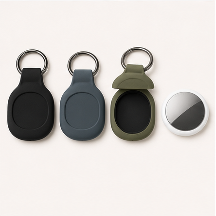 TrackLoop Luggage Tag Holders top open layout studio product photo