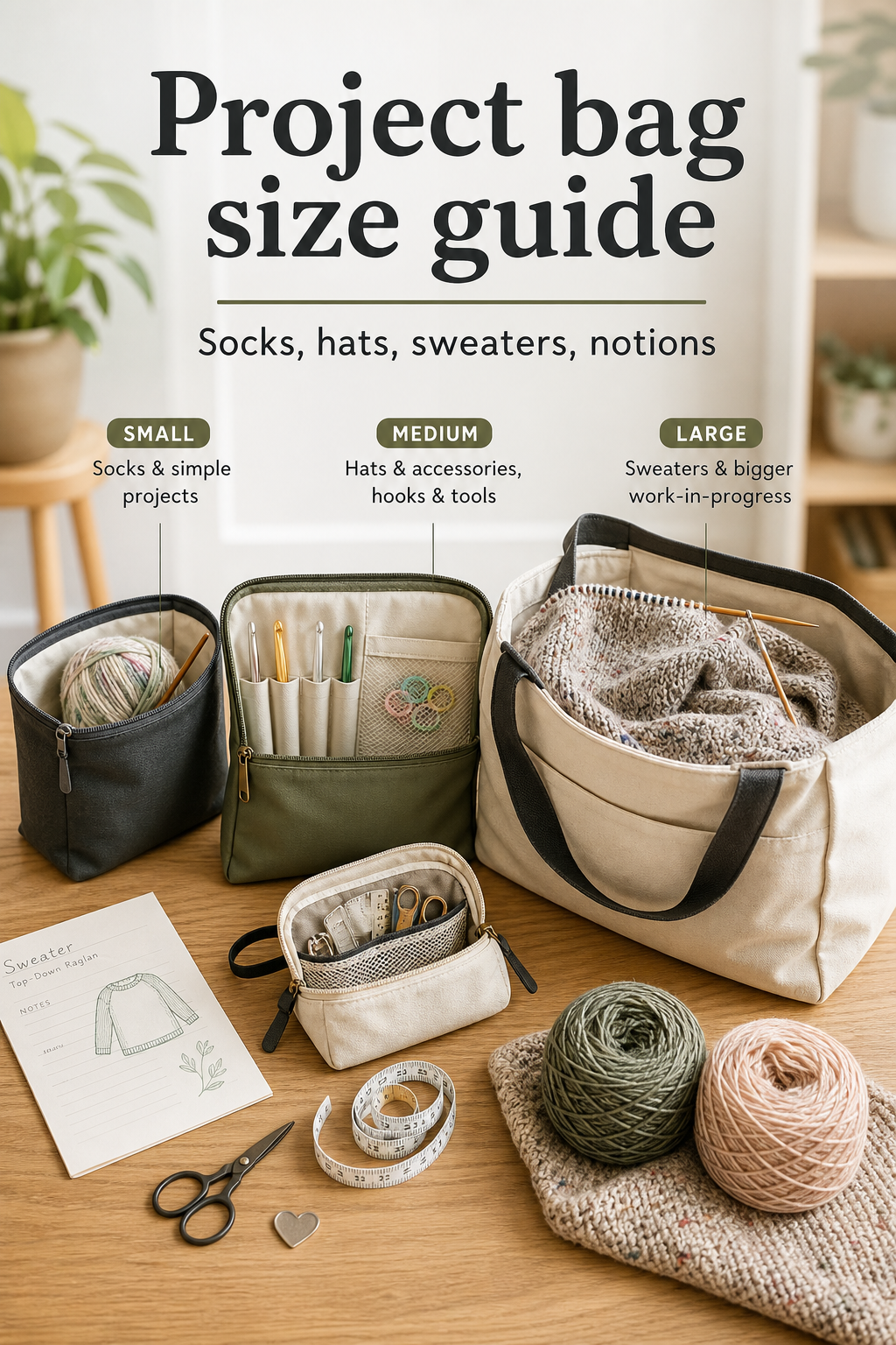 Attached Pouch Fold Tote
