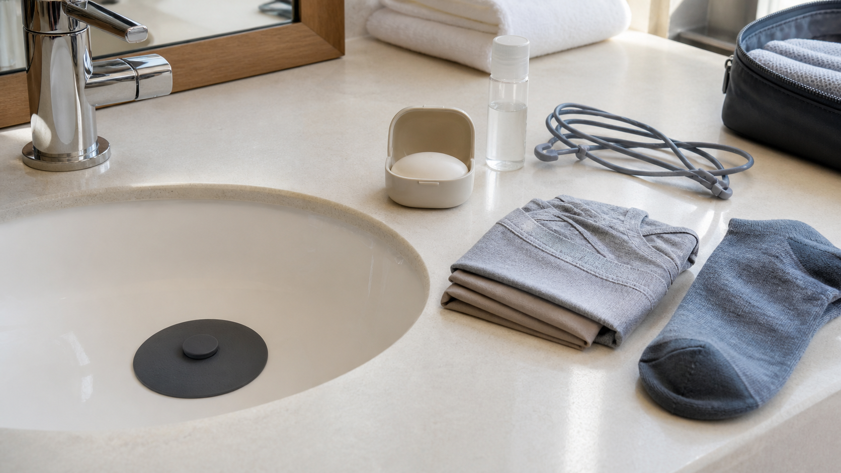 SinkSeal Laundry Stopper Set lifestyle image