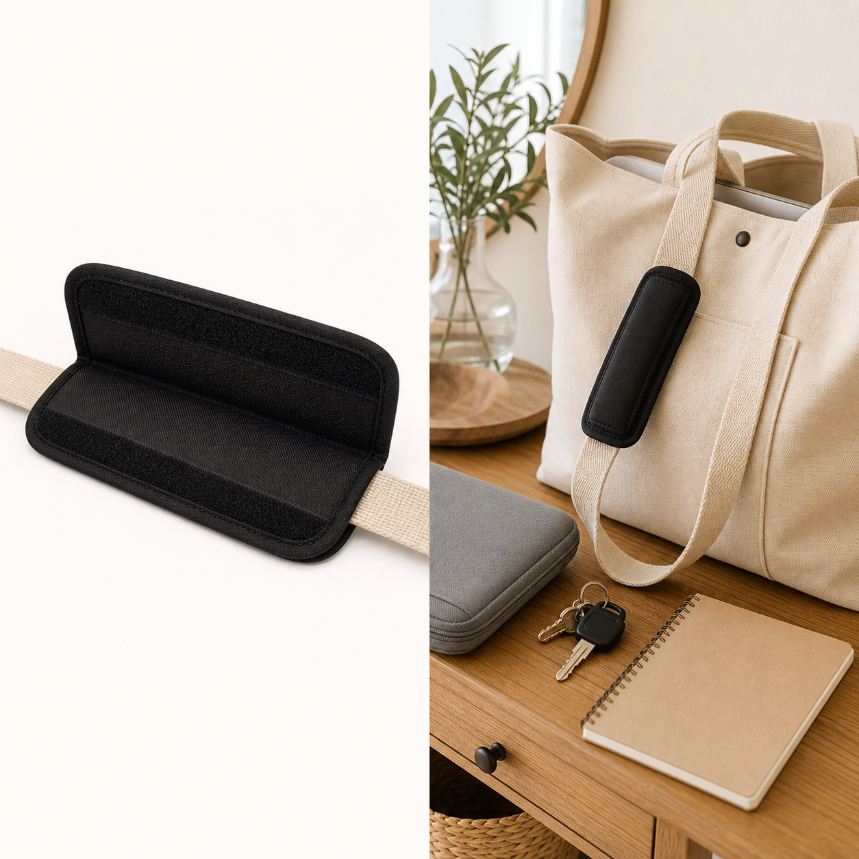 StrapEase Travel Pad lifestyle image